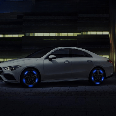 AUTOCOLLANT VOITURE - GlowWheel™ - Bleu - Chic Tuture