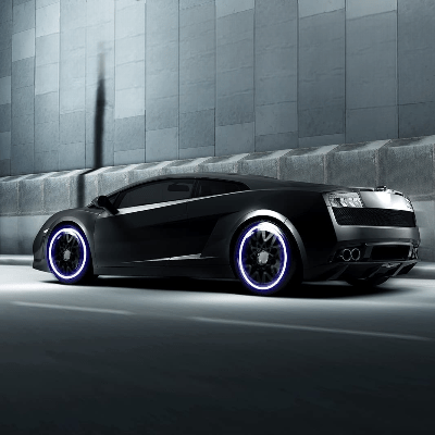 AUTOCOLLANT VOITURE - GlowWheel™ - Bleu - Chic Tuture