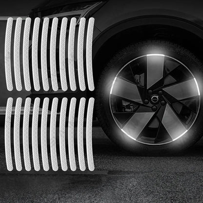 AUTOCOLLANT VOITURE - GlowWheel™ - Blanc - Chic Tuture