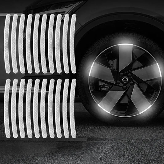 AUTOCOLLANT VOITURE - GlowWheel™ - Blanc - Chic Tuture
