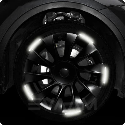 AUTOCOLLANT VOITURE - GlowWheel™ - Blanc - Chic Tuture