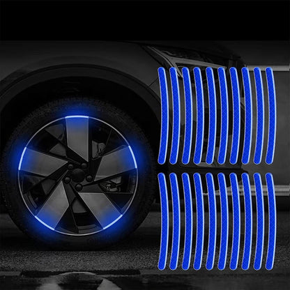 AUTOCOLLANT VOITURE - GlowWheel™ - Bleu - Chic Tuture