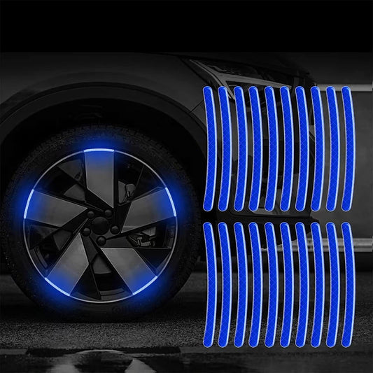 AUTOCOLLANT VOITURE - GlowWheel™ - Bleu - Chic Tuture