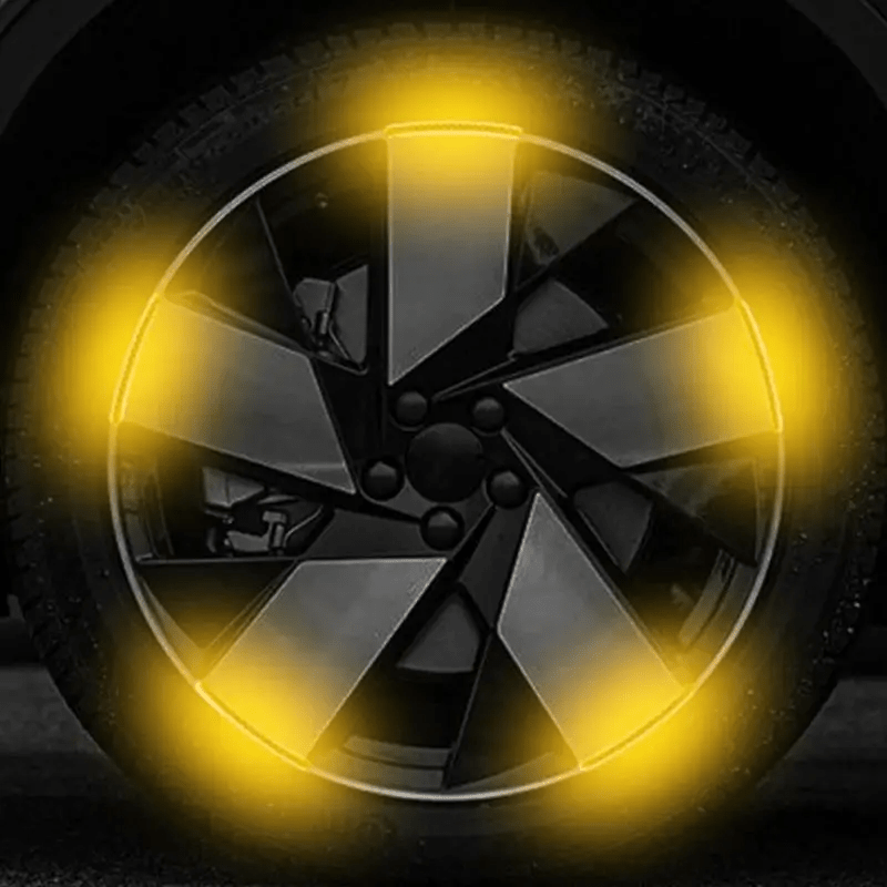 AUTOCOLLANT VOITURE - GlowWheel™ - Jaune - Chic Tuture
