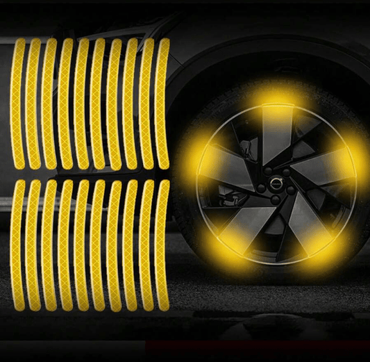 AUTOCOLLANT VOITURE - GlowWheel™ - Jaune - Chic Tuture