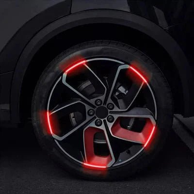 AUTOCOLLANT VOITURE - GlowWheel™ - Rouge - Chic Tuture
