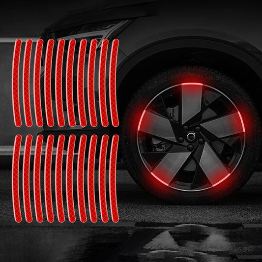 AUTOCOLLANT VOITURE - GlowWheel™ - Rouge - Chic Tuture