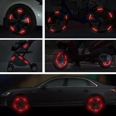 AUTOCOLLANT VOITURE - GlowWheel™ - Rouge - Chic Tuture