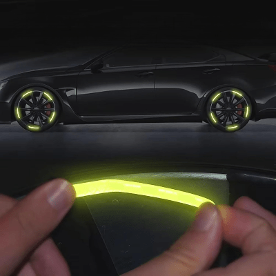 AUTOCOLLANT VOITURE - GlowWheel™ - Vert - Chic Tuture